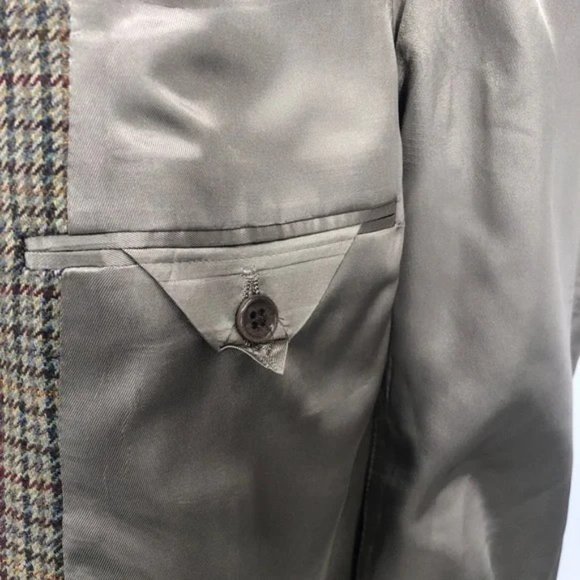 SOLD! Austin Reed Houndstooth Elbow Patch Blazer Size 43R - Picture 7 of 15